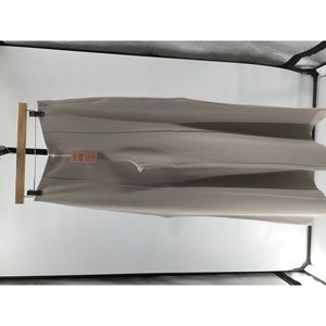 Quince Women's Ultra-Stretch Ponte Super Wide Leg Pant - 32" inseam Ecru L